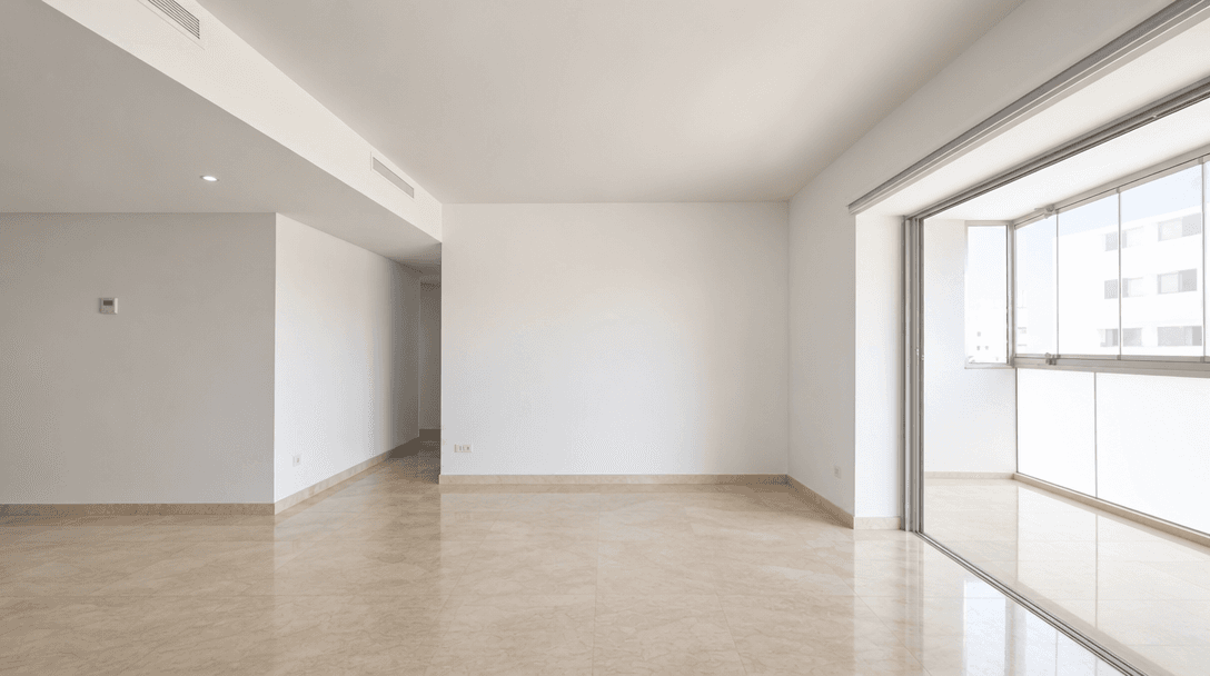 Room cleared by AI — furniture removed